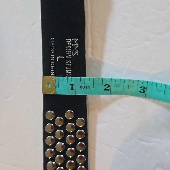 MMS Design Sudio Womens Gold Sparkle Bling rhinestone Belt western Sz.L/XL - Picture 9 of 9
